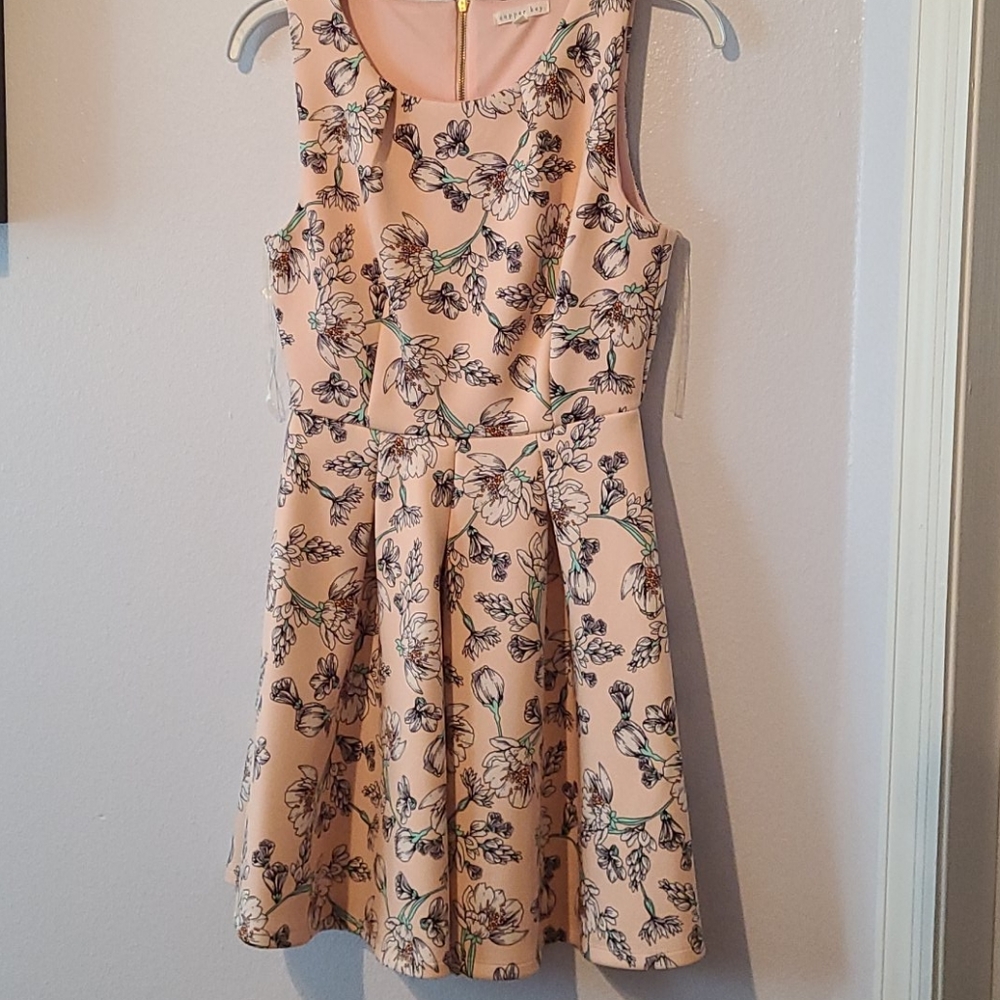 Floral print mini dress